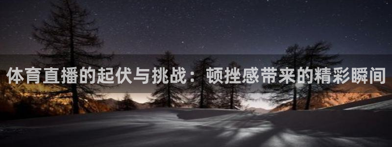 新球体育完整版：体育直播的起伏与挑战：顿挫感带来的精彩瞬间